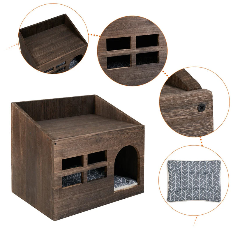 2 in 1 wooden house