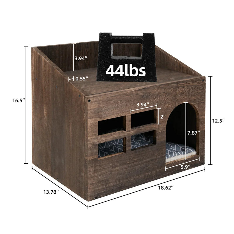 2 in 1 wooden house