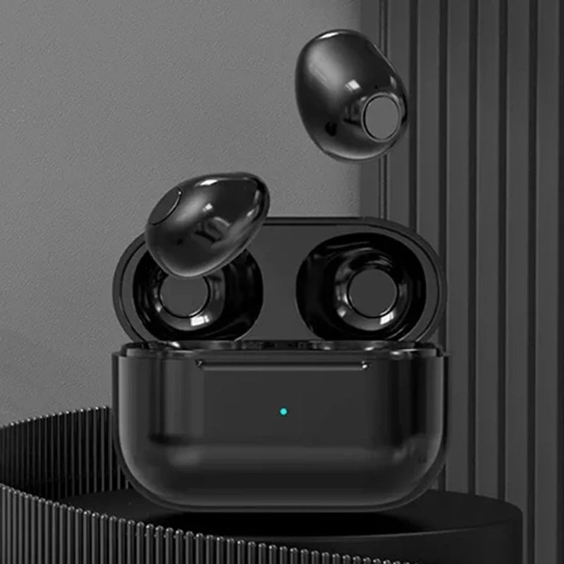 Invisible Earphones Mini Earbuds V5.2 Bluetooth TWS In-Ear Headphones Noise Reduction
