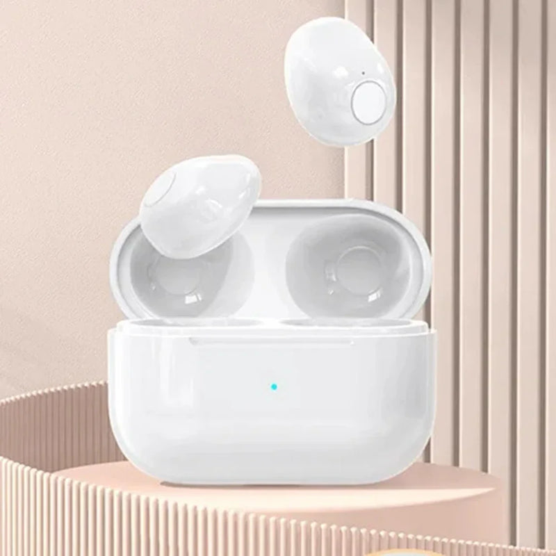 Invisible Earphones Mini Earbuds V5.2 Bluetooth TWS In-Ear Headphones Noise Reduction