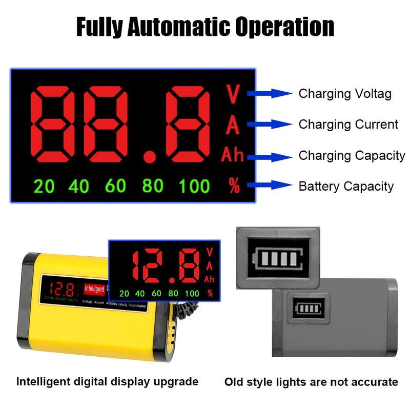 fully automatic car battery charger