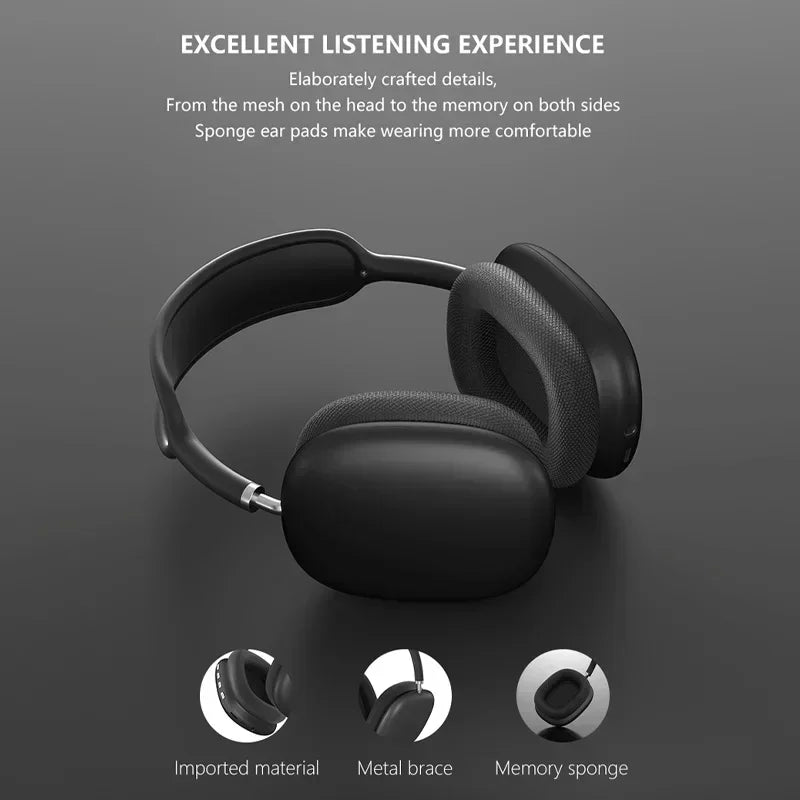 P9-1 Wireless Bluetooth Headphones with Charging Bin Display