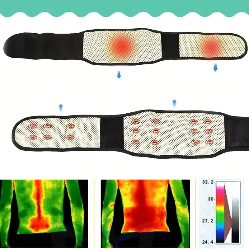 Adjustable Self-Heating Magnetic Therapy Belt