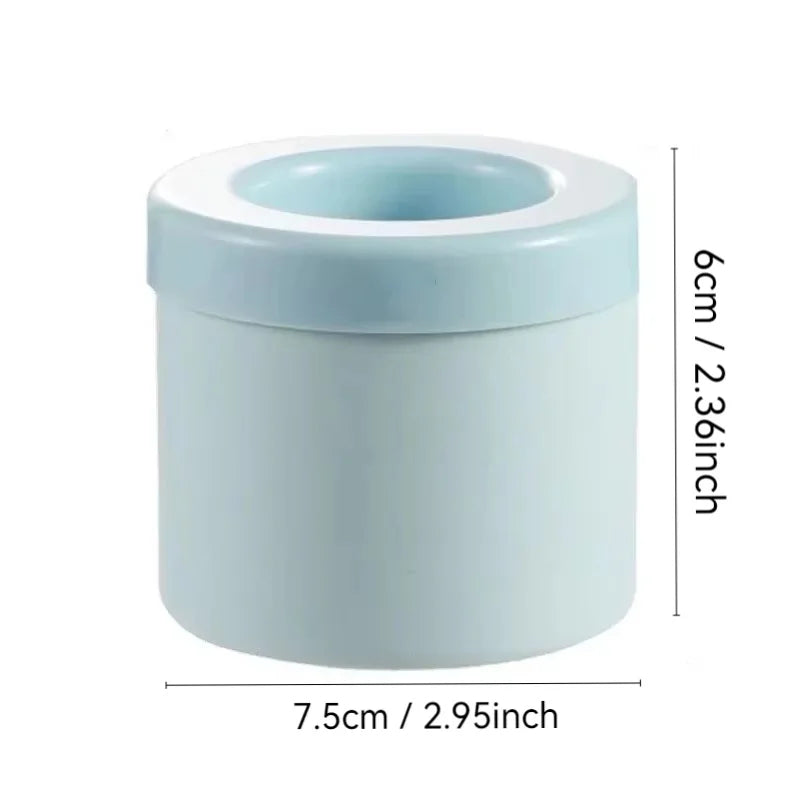 Round Silicone Ice Cube Mold Ice Bucket Homemade Summer